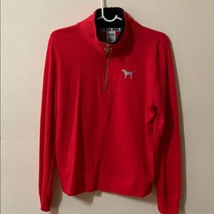 Victoria Secret Pink half zip Sweater